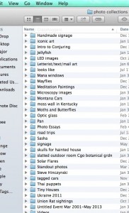 photo collection screen